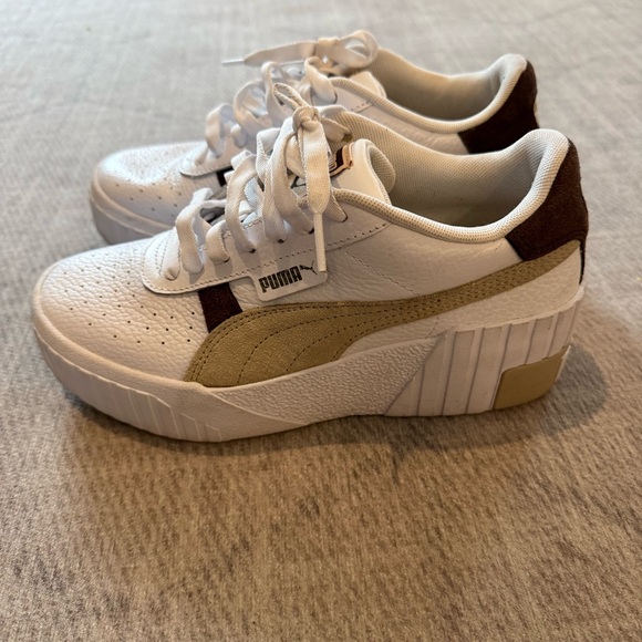 Puma Women's Cali Mix Wedge Platform Low Top Sneakers 6 - Picture 2 of 9